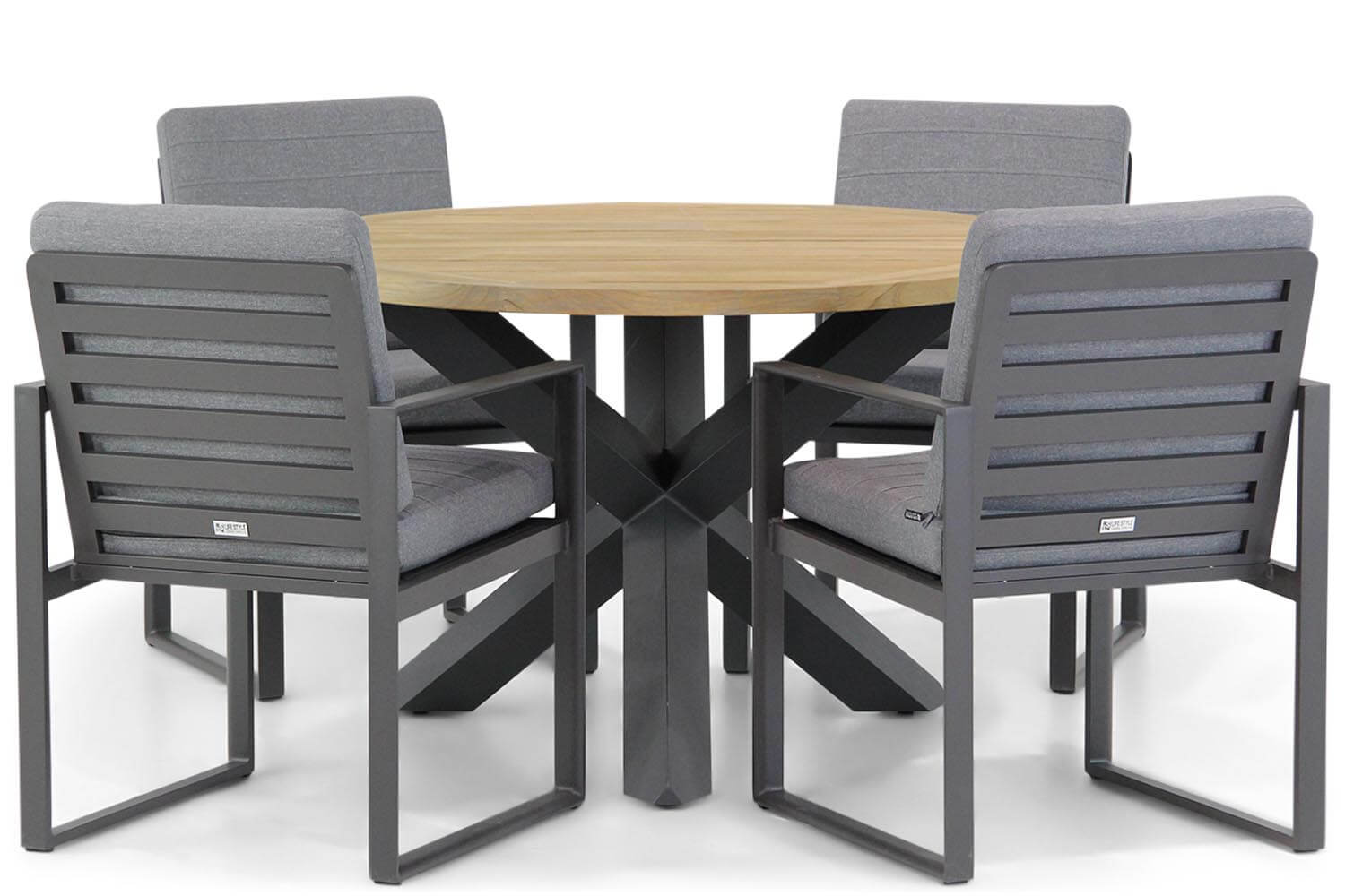 Santika Zaga/Rockville 120 cm dining tuinset 5-delig