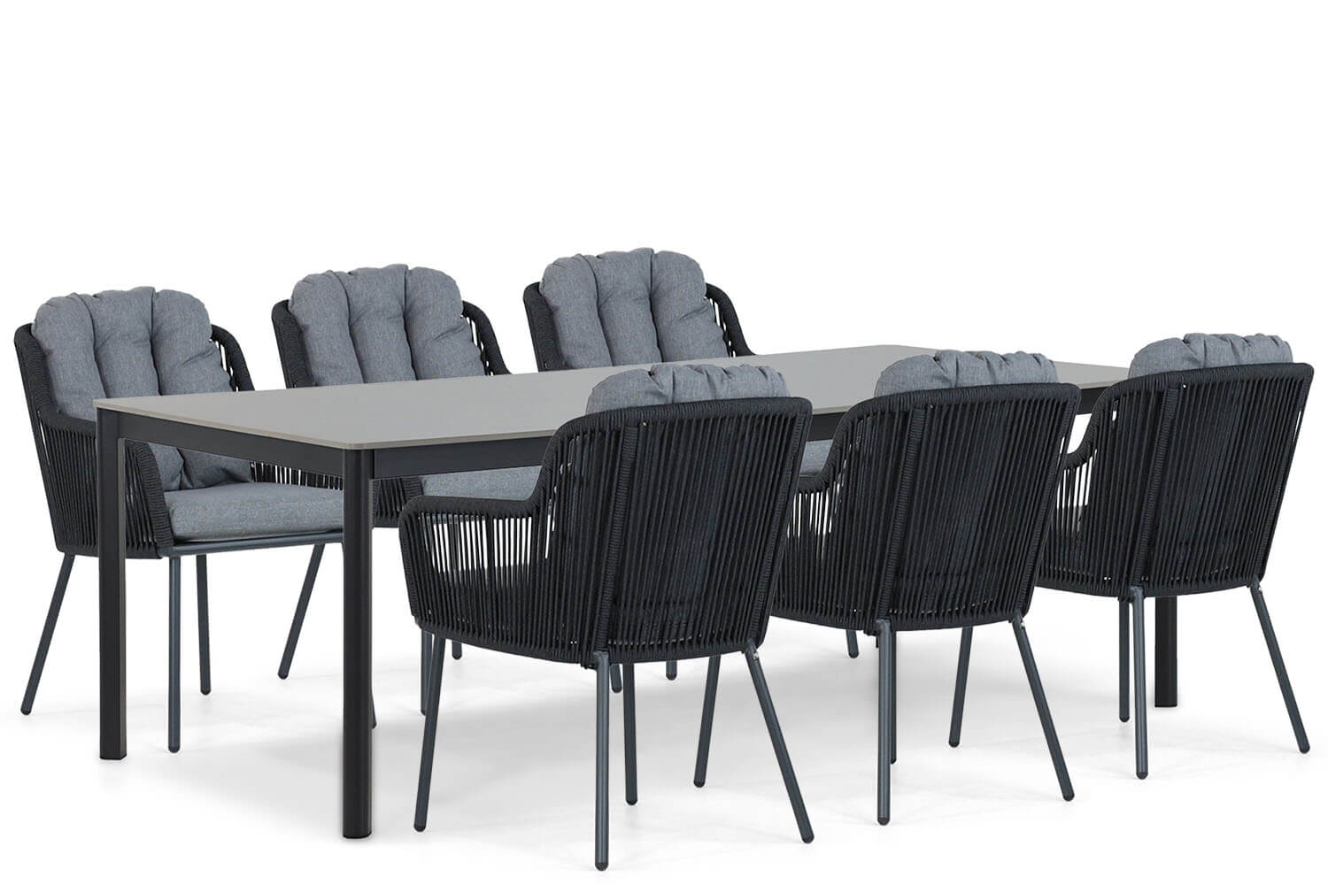 Santika Tendenza/Como 220 cm dining tuinset 7-delig