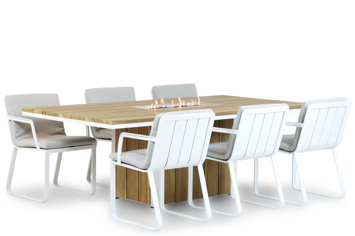 Lifestyle Estancia/Seaside 220 cm dining tuinset 7-delig