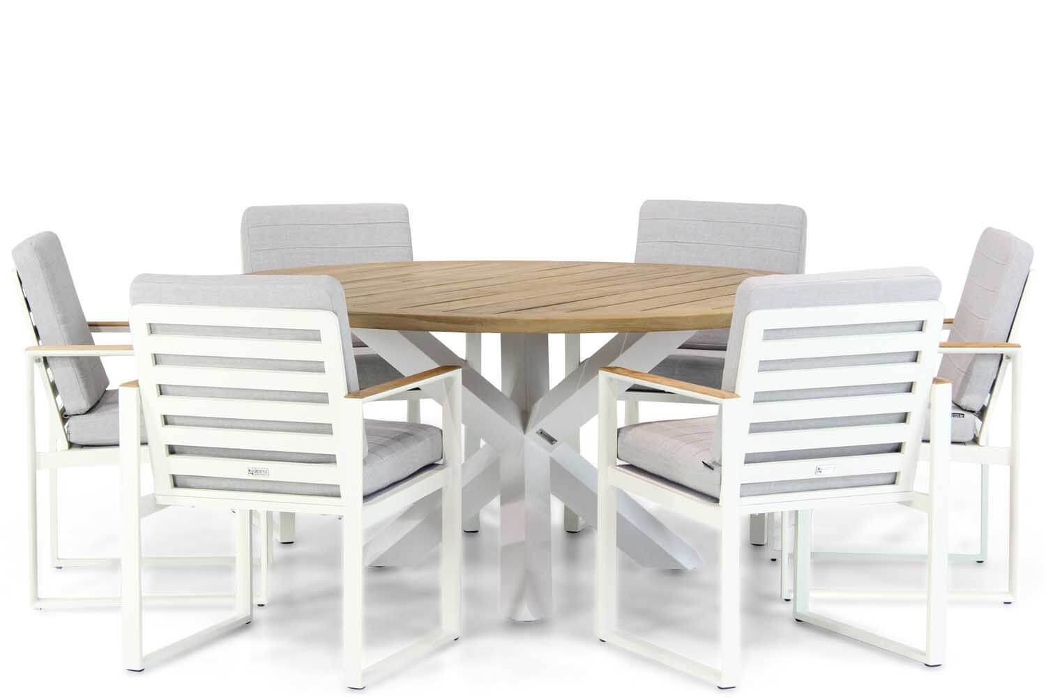 Santika Soray/Wellington 160 cm dining tuinset 7-delig