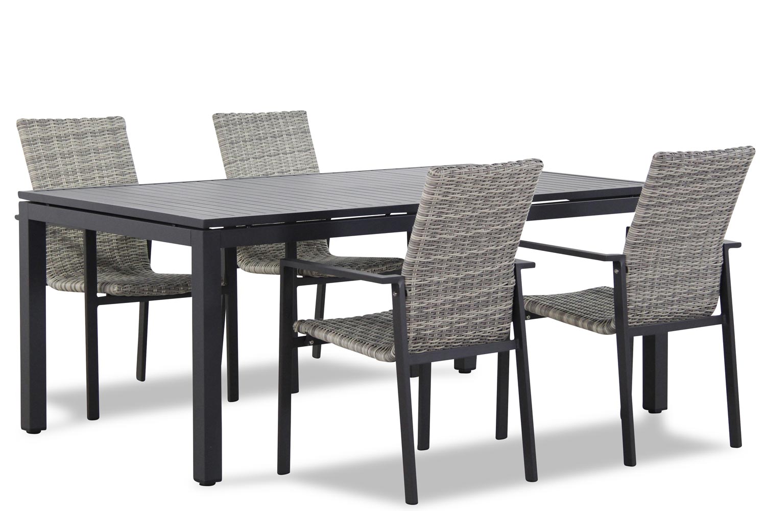 Lifestyle Upton/Concept 180 cm dining tuinset 5-delig stapelbaar