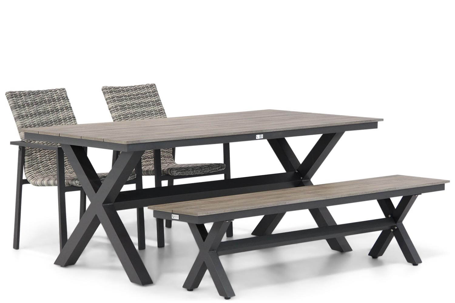 Lifestyle Upton/Forest 180 cm dining tuinset 4-delig